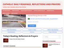 Tablet Screenshot of catholicreadings.org